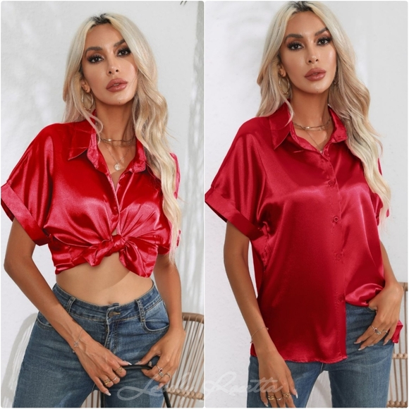 Classic Collared Neck Short Sleeve Shirt - Picture 7 of 11